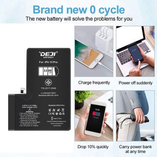 Batteria iPhone 13 PRO DEJI 3300mAh ad alta capacità