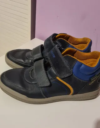 Geox Stivaletti Bambino Blu/Arancio Velcro