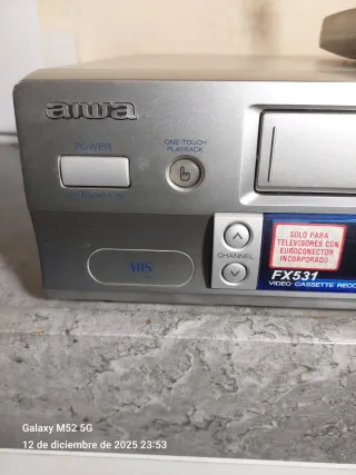 Reproductor VHS Aiwa FX531 6 Cabezales