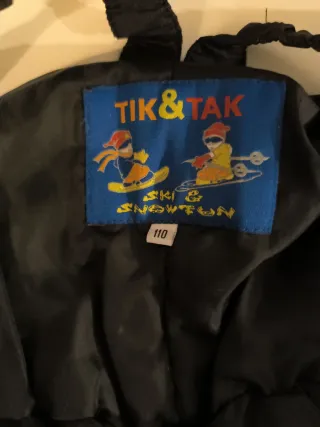 Peto infantil para nieve negro