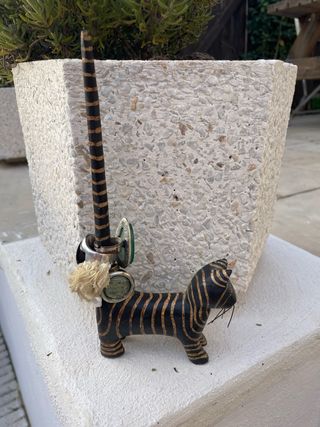 Porta joyas gato negro y dorado