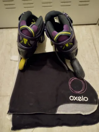 Patines en línea morados y grises Talla 35/38