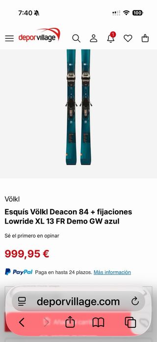Sci Volkl Deacon 84 con attacchi
