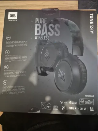 Cascos JBL Tune 520BT Negros