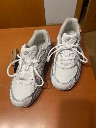 Asics Gel Zapatillas Deportivas Plata/Blanco