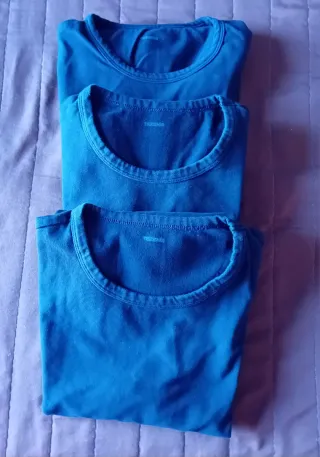 Lotto 3 maglie cotone termico Tezenis Blu