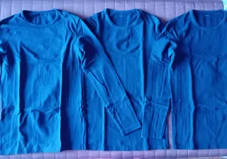 Lotto 3 maglie cotone termico Tezenis Blu