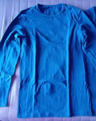 Lotto 3 maglie cotone termico Tezenis Blu
