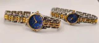 Pareja de relojes Geneva oro y plata