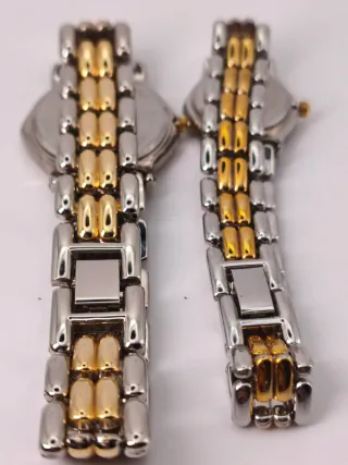 Pareja de relojes Geneva oro y plata