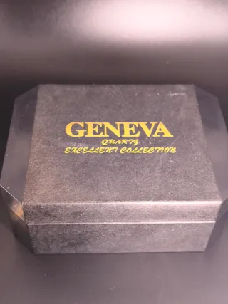 Pareja de relojes Geneva oro y plata