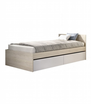 Cama Juvenil Nido con o sin cajones. Natural/Blan