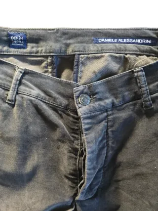 Pantaloni Daniele Alessandrini Verde Petrolio