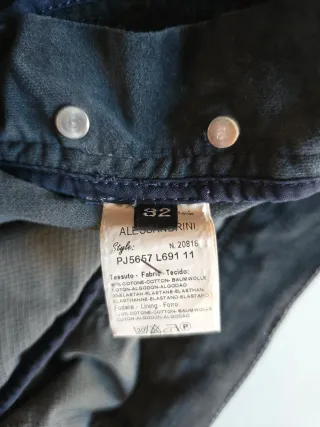 Pantaloni Daniele Alessandrini Verde Petrolio