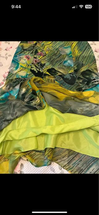 Vestido fiesta estampado talla 48