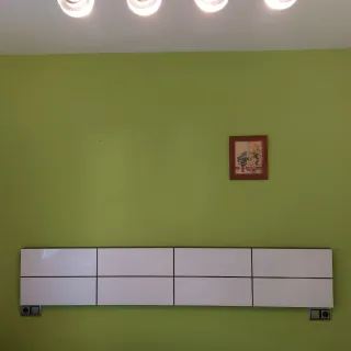 Cabezal y 2 mesitas de noche