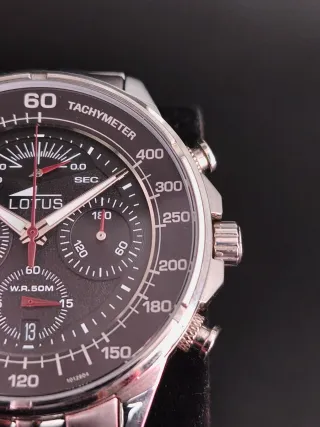 Reloj Lotus Negro Taquímetro