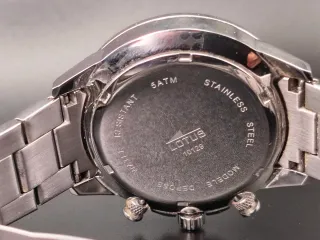 Reloj Lotus Negro Taquímetro