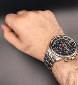 Reloj Lotus Negro Taquímetro