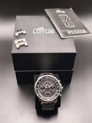Reloj Lotus Negro Taquímetro