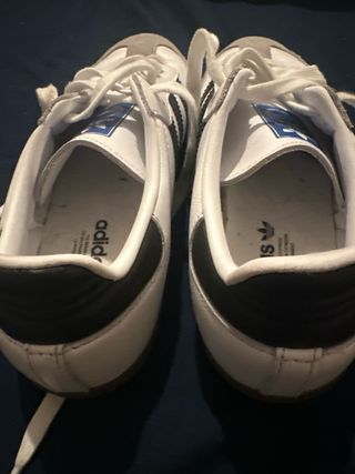 Zapatillas Adidas Samba Mujer Gris Blanco