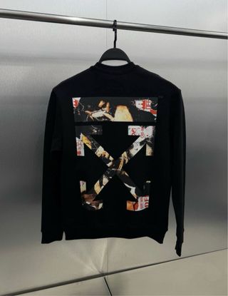 Off-White Felpa Mezza Zip Pascal Arrows