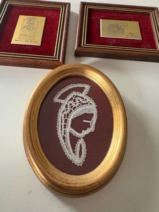 Lotto 3 quadretti religiosi vintage