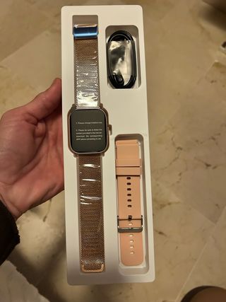 Reloj elegante mujer oro y rosa