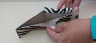 CARTERA PIEL CEBRA IMITACION BILLETERA PELO