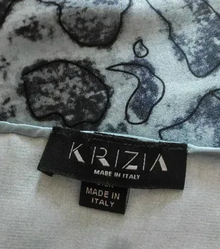 Foulard Krizia nero e grigio
