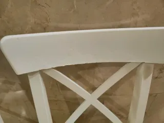 2 Sedie Ingolf Ikea in Legno Bianco