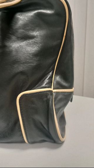 Bolso Loewe Vintage Piel Negro y Beige