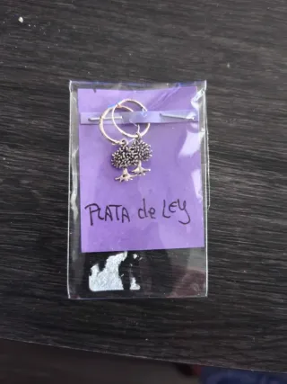Pendientes árbol de la vida plata