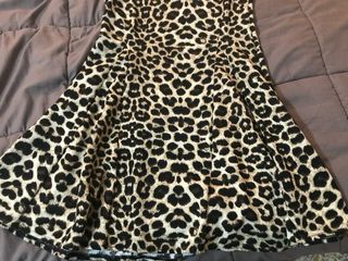 Vestido skater estampado leopardo