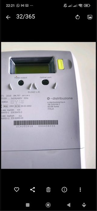 Contador de luz e-distribuzione