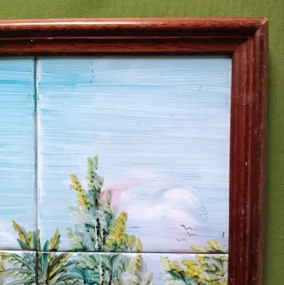 Quadro: 6 piastrelle Paesaggio Valenciano.