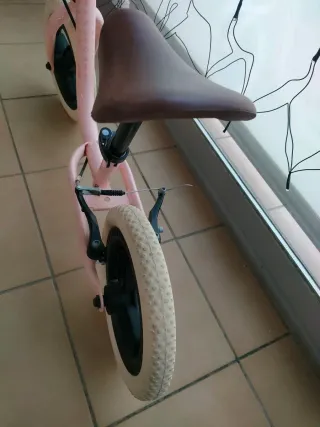 Bicicleta de equilibrio rosa