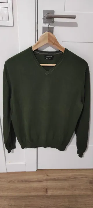 Jersey Massimo Dutti cuello pico hombre Talla M