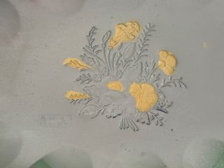 Vassoio vintage inox con manici