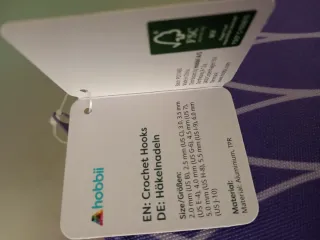 Set uncinetti viola con custodia