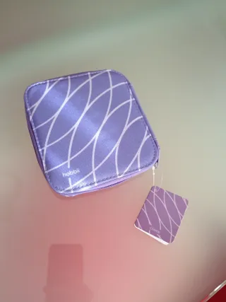 Set uncinetti viola con custodia