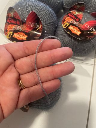 Katia Casino Gomitoli Grigio Laminati