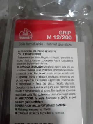 Colla termofusibile grip M 12/200