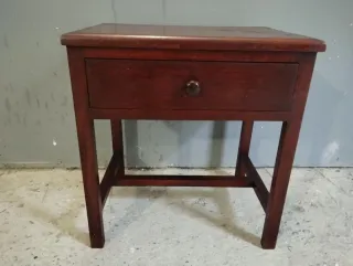 Mesita auxiliar caoba antigua