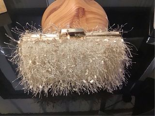 Bolso Cartera Dorado Beige