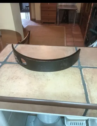 Botellero flotante madera y yute