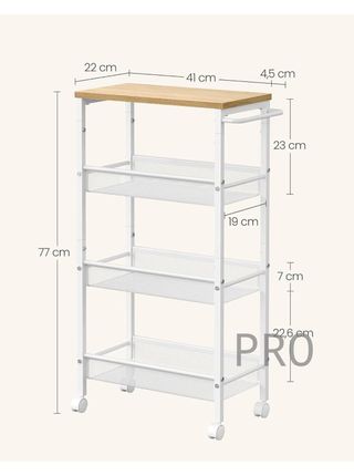 Carrello stretto da cucina VASAGLE