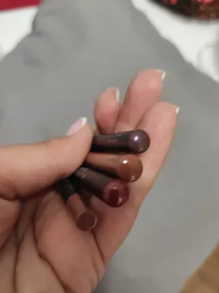 Lápices de labios tonos marrones y rojos todos 2eu