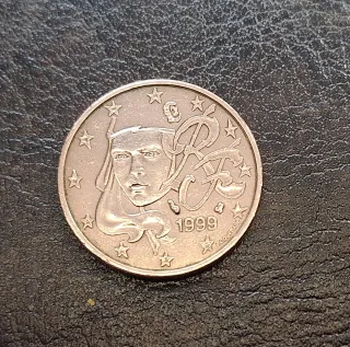 Moneda 5 céntimos Francia 1999