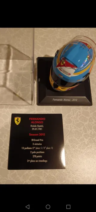 Casco F1 Fernando Alonso Scuderia Ferrari
